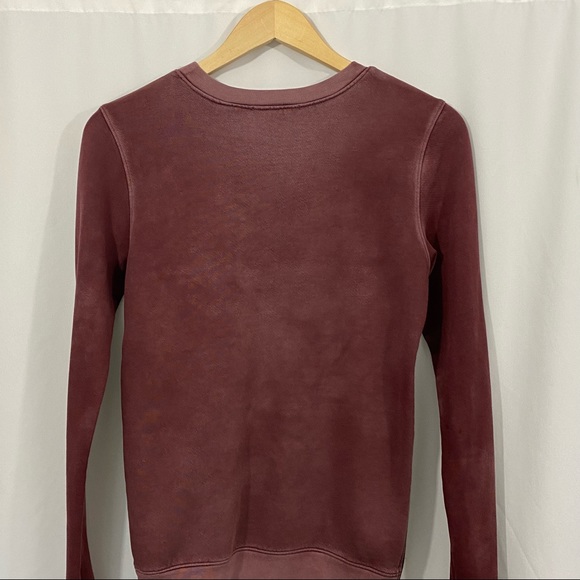 Cotton Citizen Ombré Crewneck Side Zip Pullover Sweatshirt - Picture 6 of 10